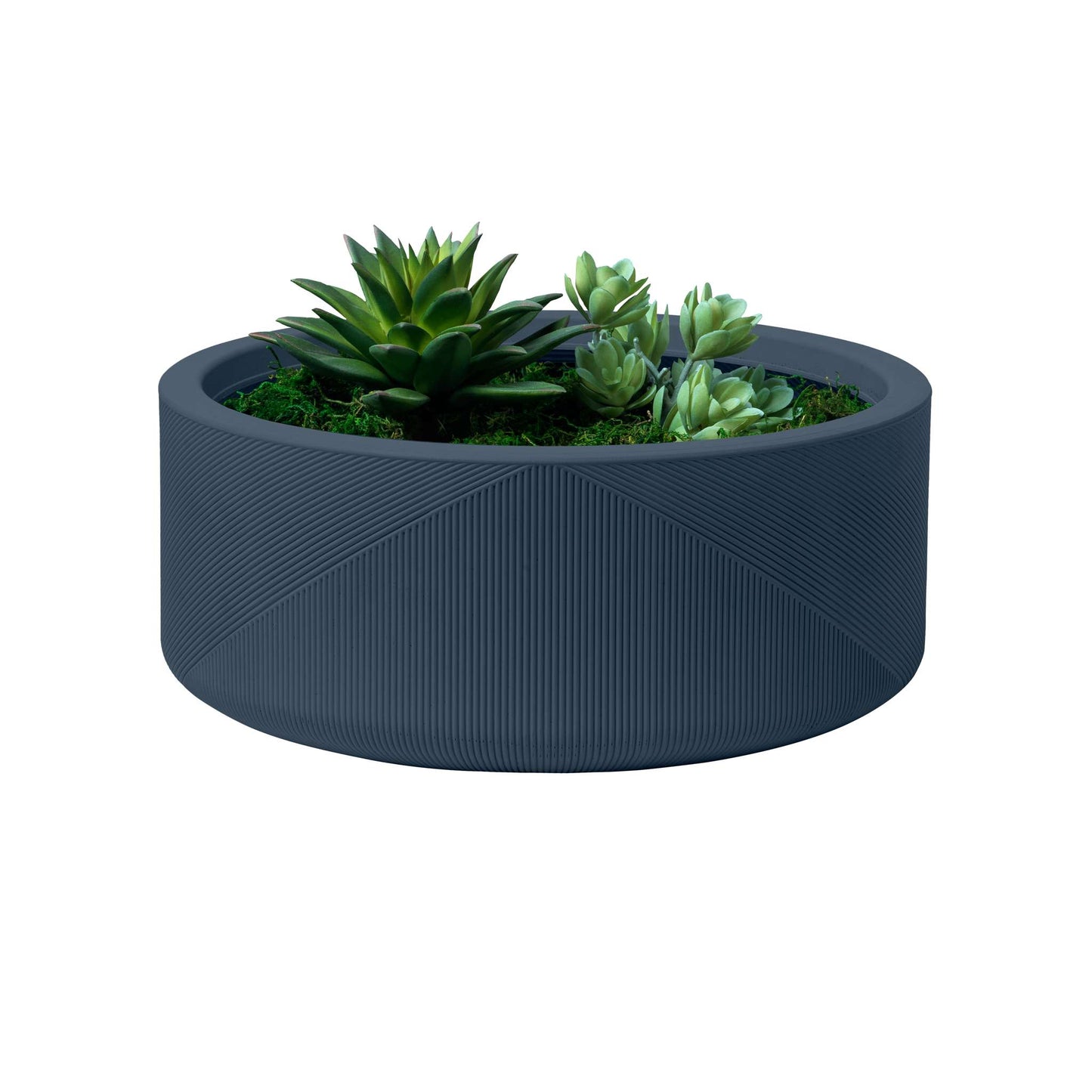 15" Gavin Planter with Geometric Lines