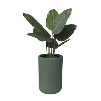 Grande jardinière Gavin 14 po avec lignes géométriques