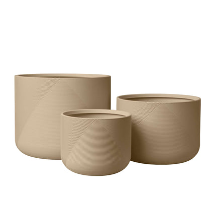 Ensemble de 3 jardinières Gavin 14 po, 18 po et 22 po