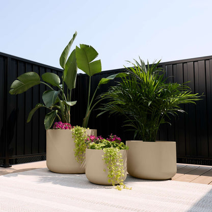 Ensemble de 3 jardinières Gavin 14 po, 18 po et 22 po