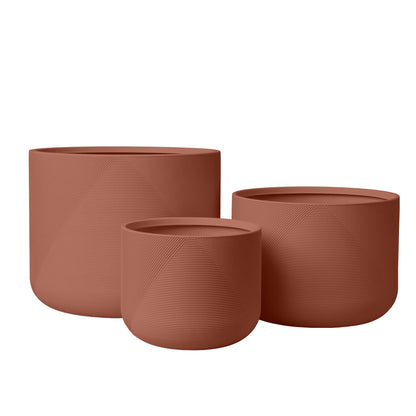 Ensemble de 3 jardinières Gavin 14 po, 18 po et 22 po