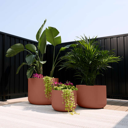 Ensemble de 3 jardinières Gavin 14 po, 18 po et 22 po