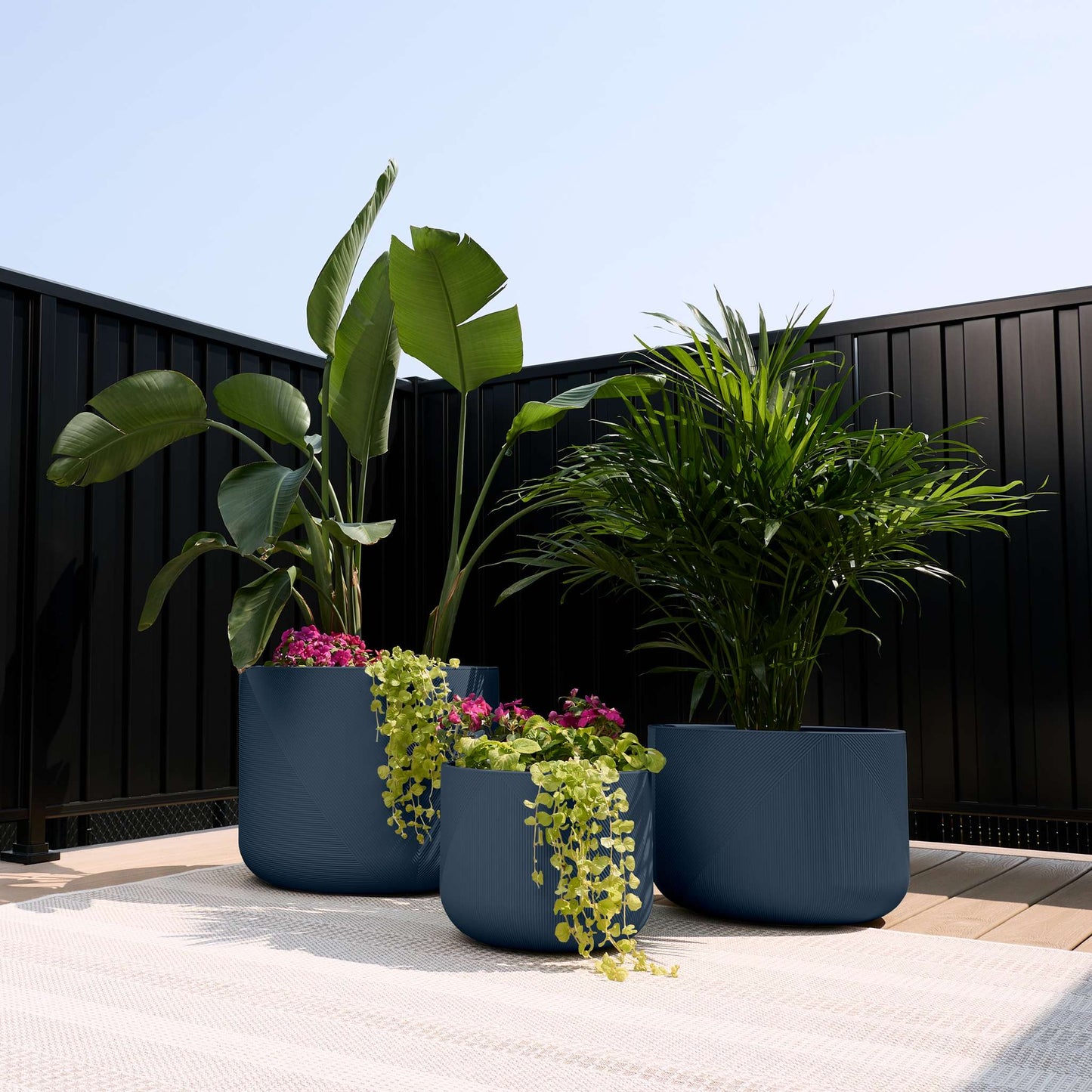 Gavin 3-Piece Planter Set – 14", 18" and 22"