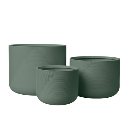 Ensemble de 3 jardinières Gavin 14 po, 18 po et 22 po