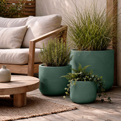 Ensemble de 3 jardinières Gavin 14 po, 18 po et 22 po