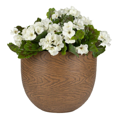 12’’ Oakmere Planter with wood-effect finish