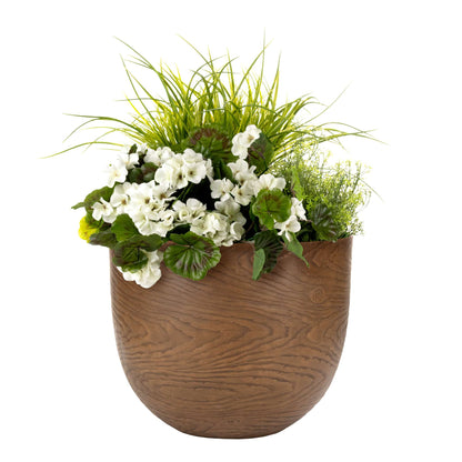 16’’ Oakmere Planter with wood-effect finish