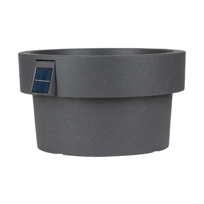 Pot solaire 18 po avec éclairage d’ambiance