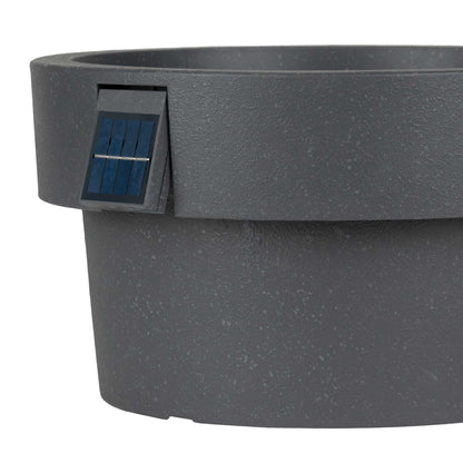 Pot solaire 18 po avec éclairage d’ambiance