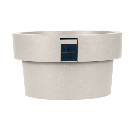 Pot solaire 18 po avec éclairage d’ambiance