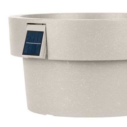 18" Solar Planter with Ambient Lighting
