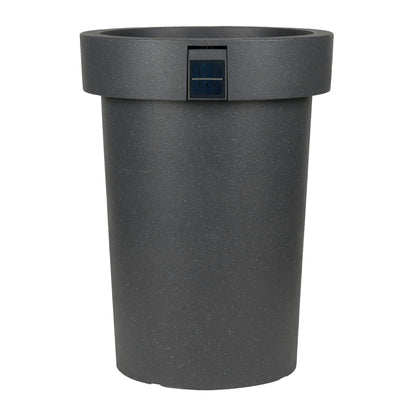 Grand pot solaire 18 po avec éclairage d’ambiance