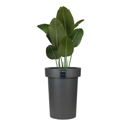 Grand pot solaire 18 po avec éclairage d’ambiance