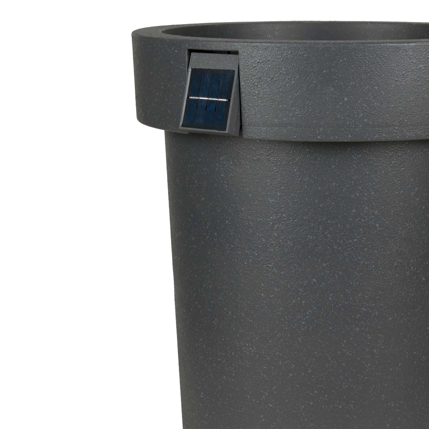 Grand pot solaire 18 po avec éclairage d’ambiance