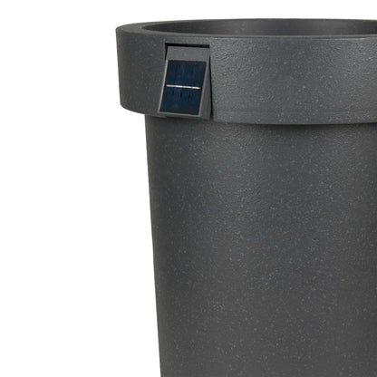 Tall 18" Solar Planter with Ambient Lighting