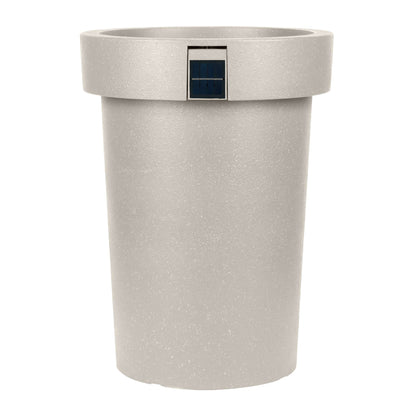 Grand pot solaire 18 po avec éclairage d’ambiance