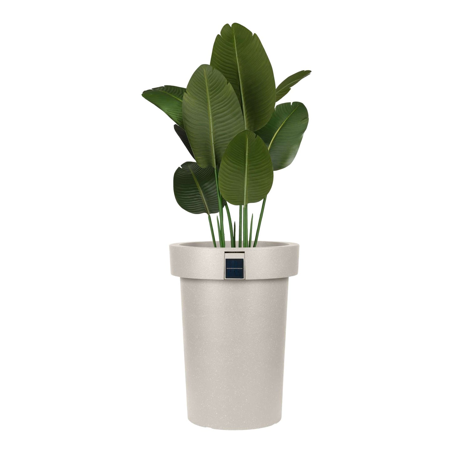 Grand pot solaire 18 po avec éclairage d’ambiance