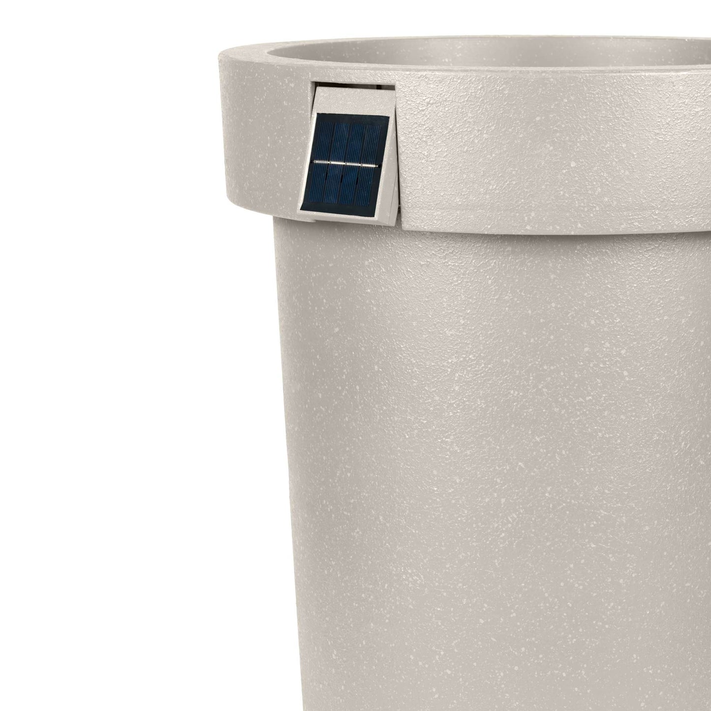 Grand pot solaire 18 po avec éclairage d’ambiance