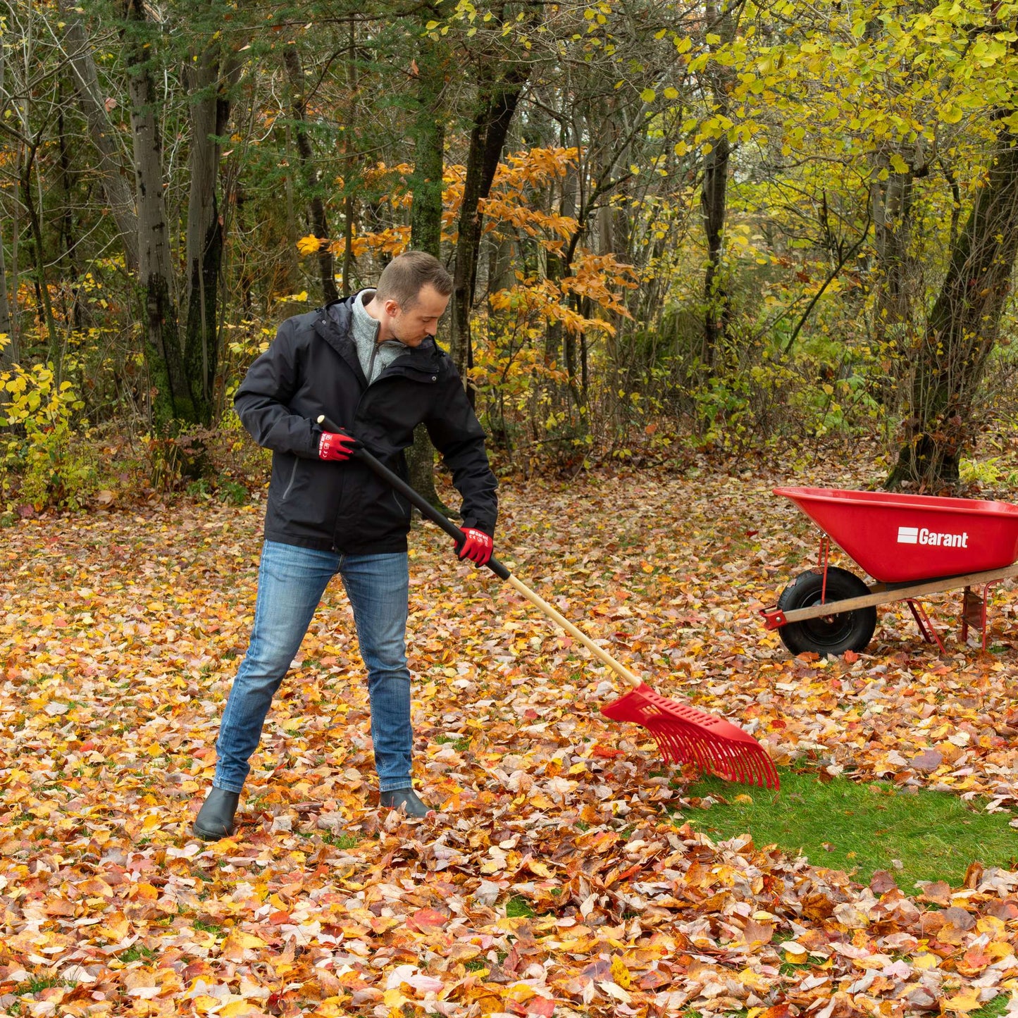2-in-1 Scooping Leaf Rake