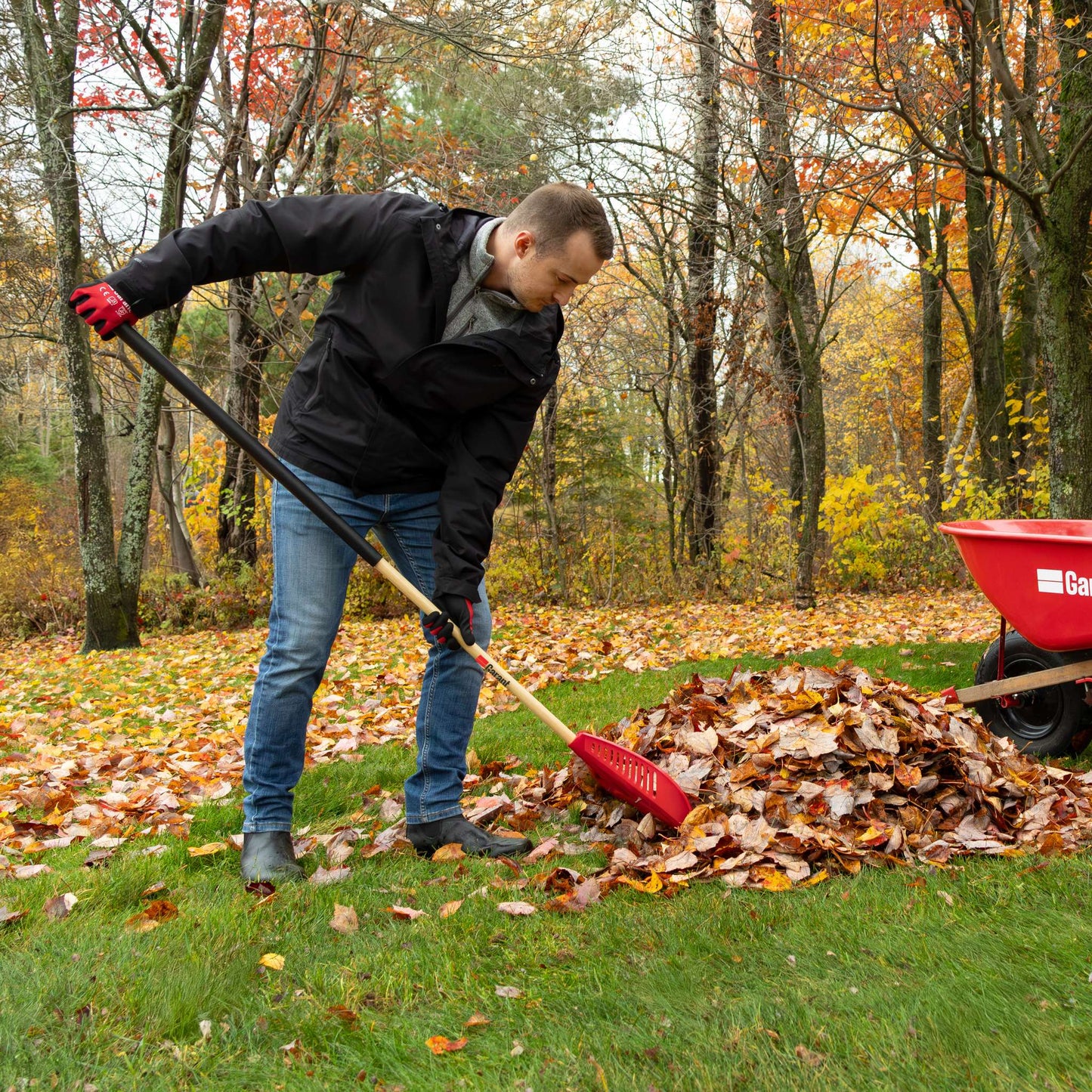 2-in-1 Scooping Leaf Rake
