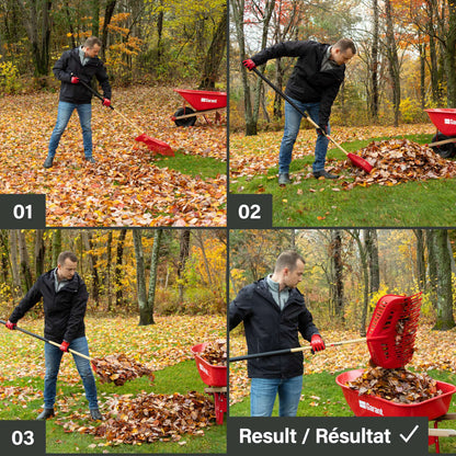 2-in-1 Scooping Leaf Rake