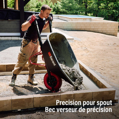 6 cu. ft. Precision Pour Wheelbarrow with Flat-Free Tire