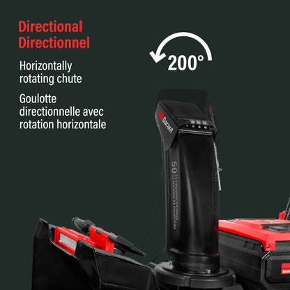 24'' 2-Stage Cordless Electric Snow Blower, Self-propelled (Tool Only)