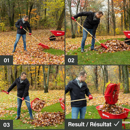 2-in-1 Scooping Leaf Rake