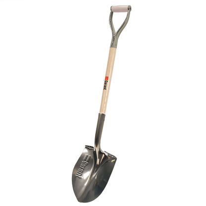 Chrome-Painted Steel Ceremonial Shovel