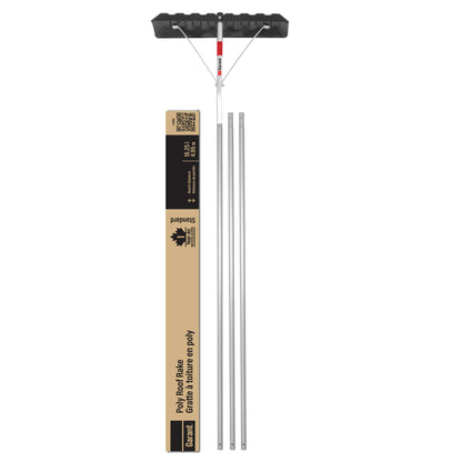 Roof rake, 24" poly blade
