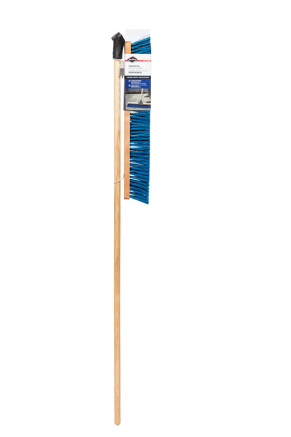 Contractor push broom, 24", rough surface