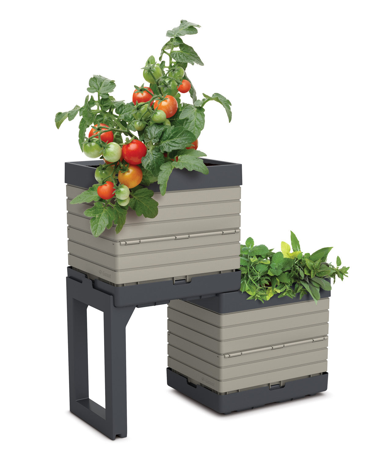 Individual bin, 14x11x13", polypro greige M3 modular garden
