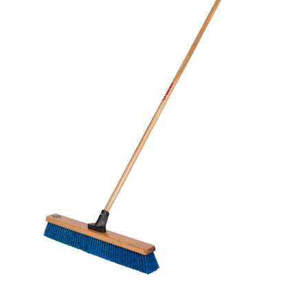 Contractor push broom, 24", rough surface