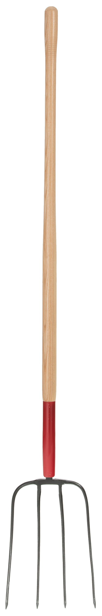 Manure fork, 4 tines/13", wood handle, lh, Garant