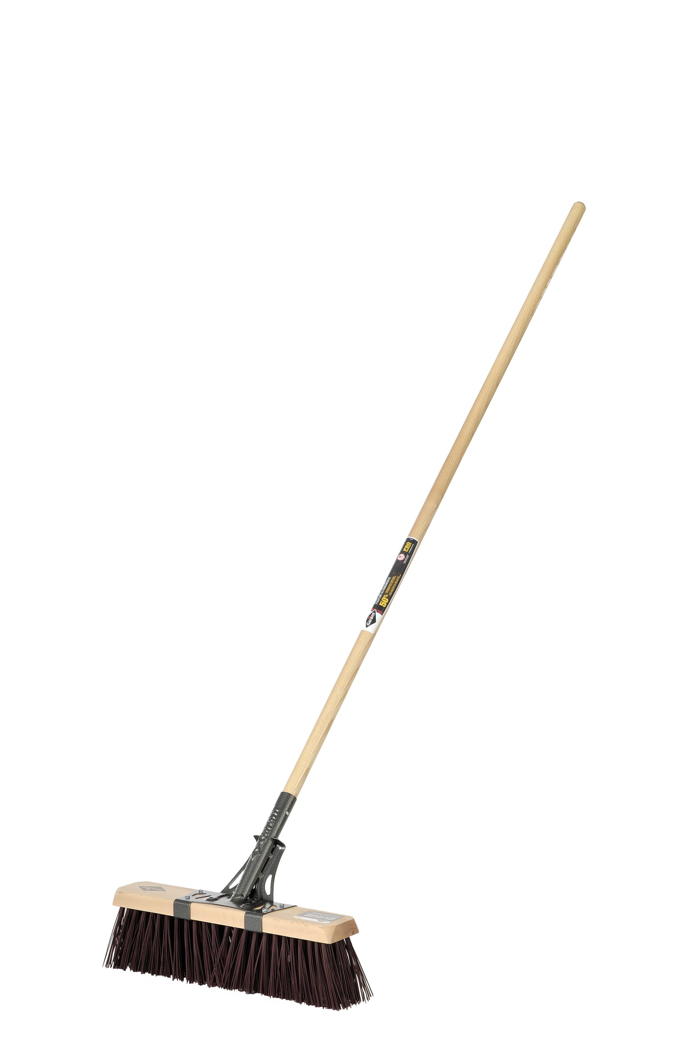 Street/stable broom 18", synthetic, wood hdle
