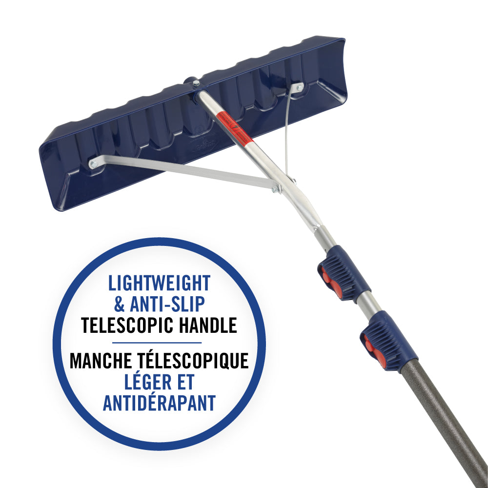 16.5Ft Snow Roof Rake with Telescopic & Lightweight Aluminum Handle