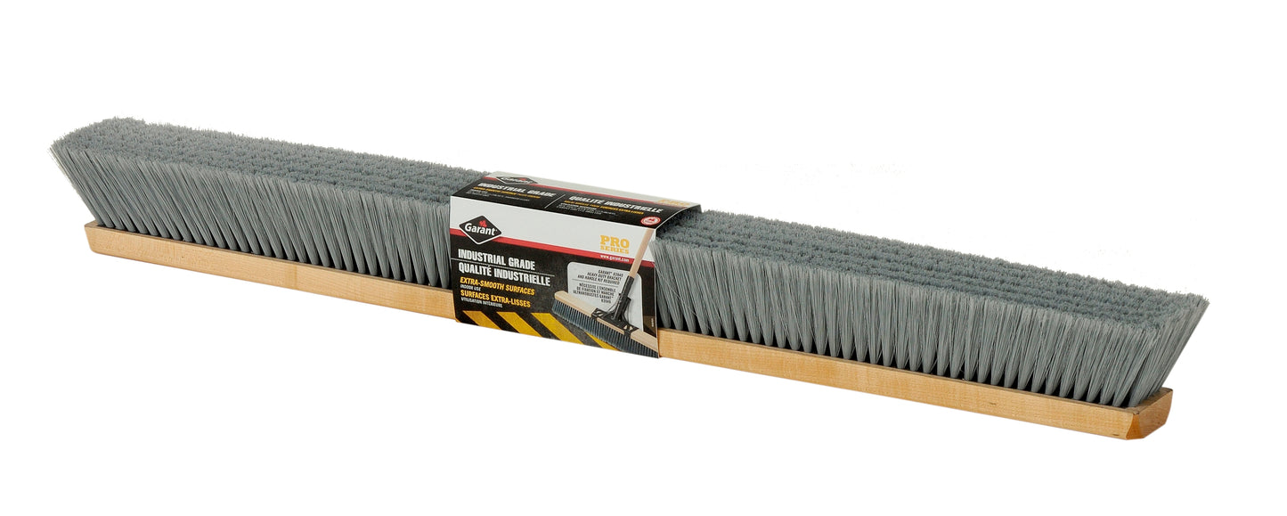 Head of 36" push broom for extra-smooth surface