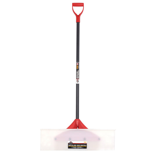 30-Inch Durable UHMW Snow Pusher with Fibreglass Handle