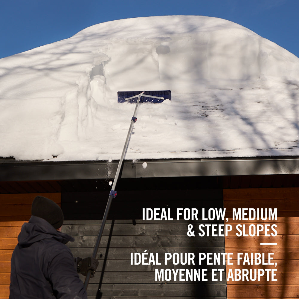 16.5Ft Snow Roof Rake with Telescopic & Lightweight Aluminum Handle