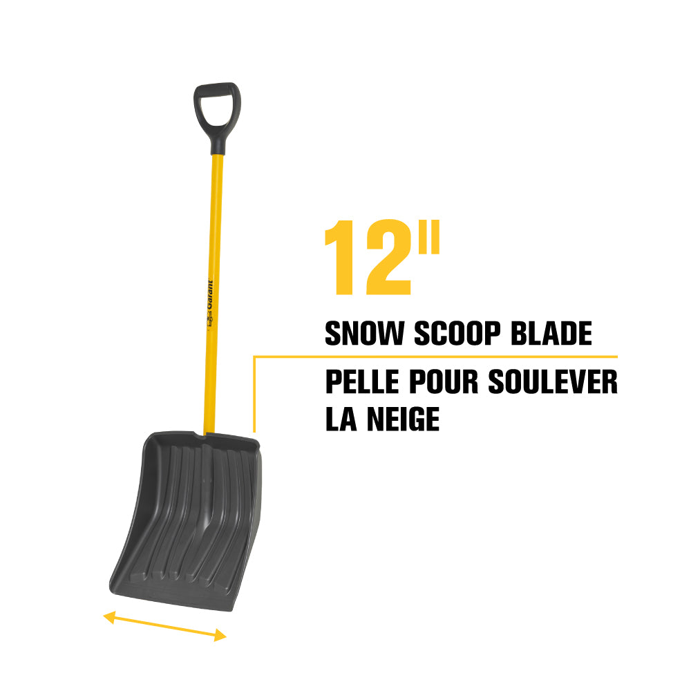 Snow shovel,13.9" polypro blade